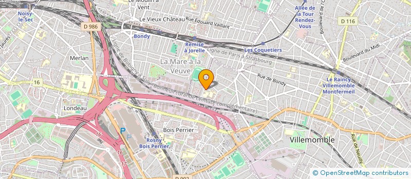 localisation de l'entreprise CENTRE ACADEMIQUE DE FORMATION PROFESSIONNEL  VILLEMOMBLE