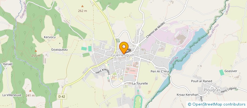 localisation de l'entreprise CENTRE ACCUEIL AUTOS POIDS LOURDS TROGOF à GUERLESQUIN