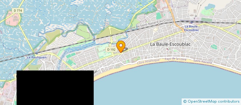 localisation de l'entreprise CENTRE ACCUEIL GEORGES TANCHOUX à LA BAULE-ESCOUBLAC