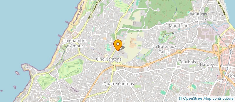 localisation de l'entreprise CENTRE ACCUEIL LES PINS à ANGLET