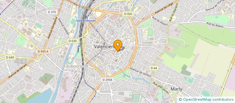 localisation de l'entreprise CENTRE ACOUSTIQUE DU HAINAUT à VALENCIENNES