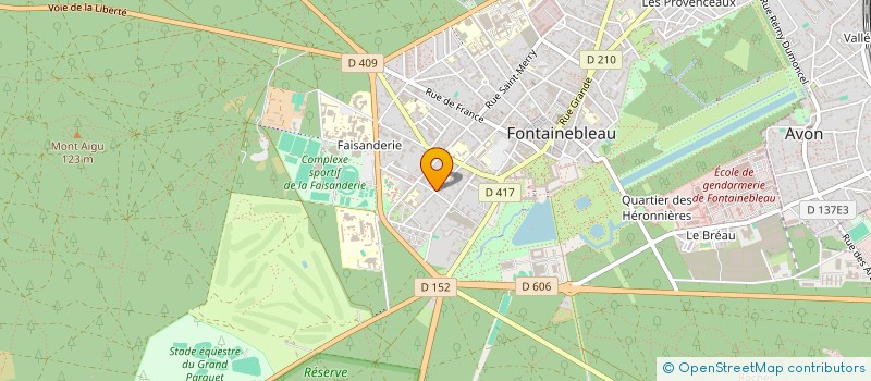 localisation de l'entreprise CENTRE ACTIF DE LANGUES à FONTAINEBLEAU