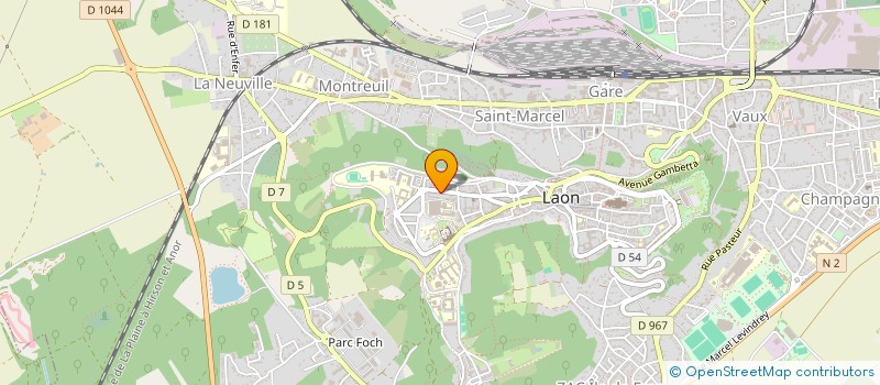 localisation de l'entreprise CENTRE ACTION POUR L'EDUCATION SPECIALISEE à LAON