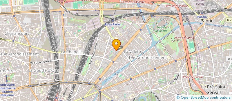 localisation de l'entreprise CENTRE ACTION SOCIALE ANIMATIONS LOISIRS  PARIS