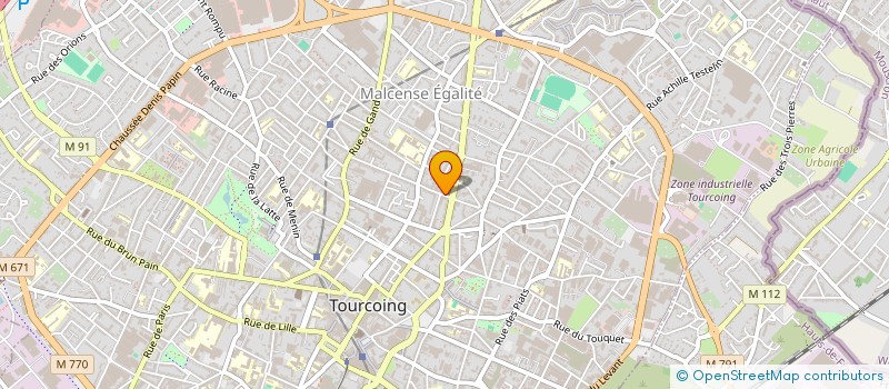 localisation de l'entreprise CENTRE ACTIVITE PR EDUCATION & FORMATION  TOURCOING