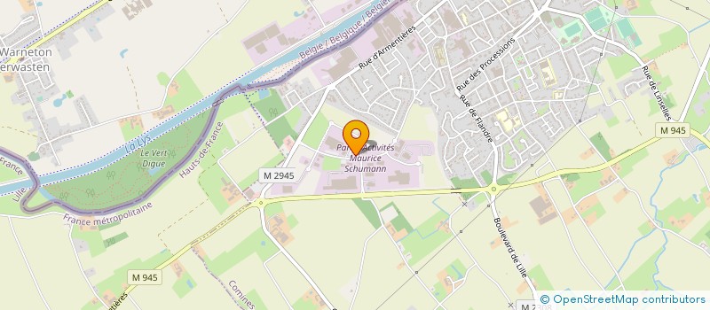 localisation de l'entreprise CENTRE ADMINISTRATIF DE LA LYS  COMINES