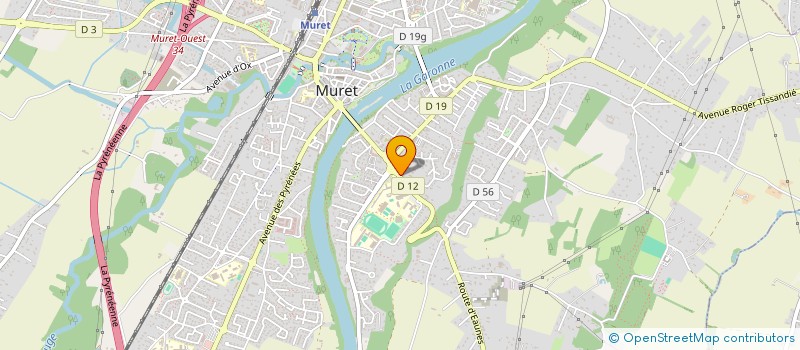 localisation de l'entreprise CENTRE AECES  MURET