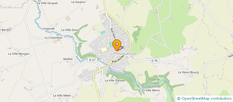 localisation de l'entreprise CENTRE AERE  PLOEUC-L'HERMITAGE
