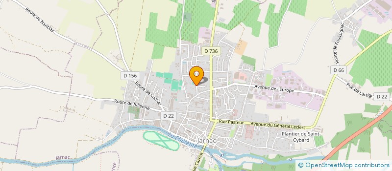 localisation de l'entreprise CENTRE AERE à JARNAC