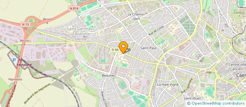 localisation de l'entreprise CENTRE AERE ASS CVAV CALVADOS à CAEN