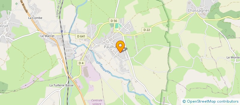 localisation de l'entreprise CENTRE AERE FONTCHAUDE  PAULHAGUET