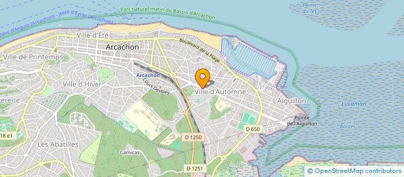 localisation de l'entreprise CENTRE AERE INTERCOMMUNAL à ARCACHON