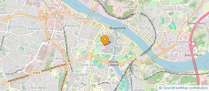 localisation de l'entreprise CENTRE AERE NIVE ET ADOUR à BAYONNE