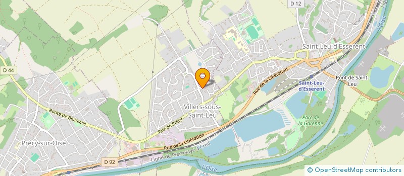 localisation de l'entreprise CENTRE AERE VILLERS LOISIRS JEUNES  VILLERS-SOUS-SAINT-LEU