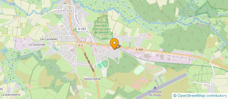 localisation de l'entreprise CENTRE AERONAUTIQUE DE LESSAY  LESSAY