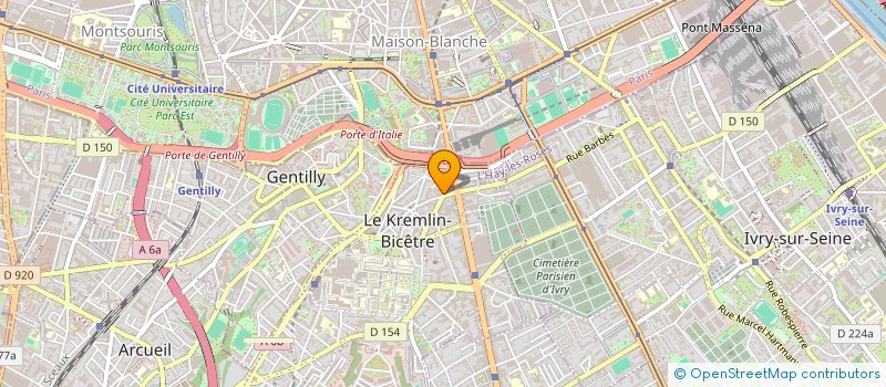 localisation de l'entreprise CENTRE AFFAIRES INTERNATIONALES  LE KREMLIN-BICETRE