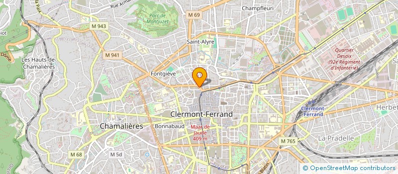 localisation de l'entreprise CENTRE ALARM SYSTEM  CLERMONT-FERRAND