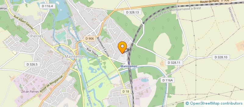 localisation de l'entreprise CENTRE ALARME à MAINTENON
