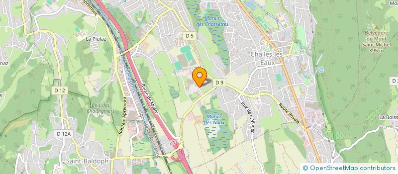 localisation de l'entreprise CENTRE ALPIN DE LA MAIN ET DU MEMBRE SUPERIEUR- RECHERCHE ET ENSEIGNEMENT  CHALLES-LES-EAUX