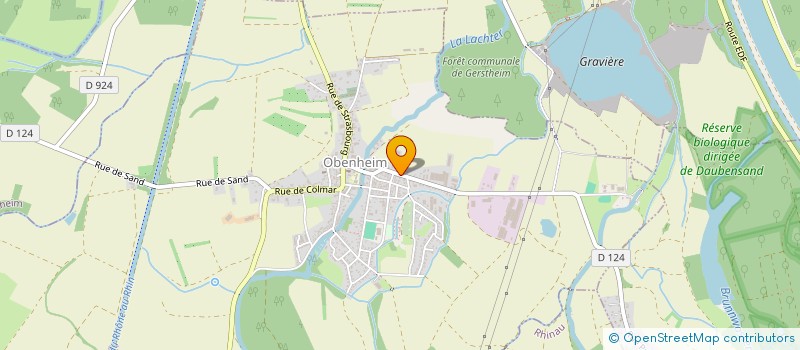 localisation de l'entreprise CENTRE ALSACE INOX  OBENHEIM