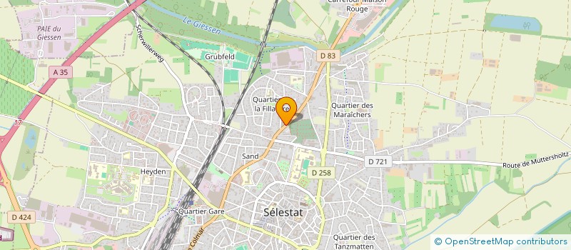 localisation de l'entreprise CENTRE ALSACE PARE BRISE (CAPB) à SELESTAT