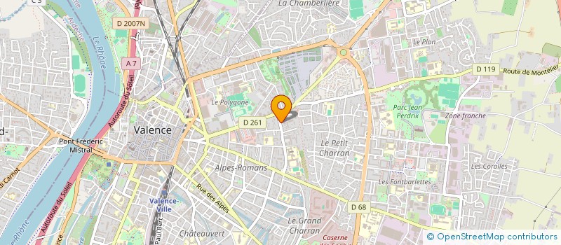 localisation de l'entreprise CENTRE ALTHEA  VALENCE