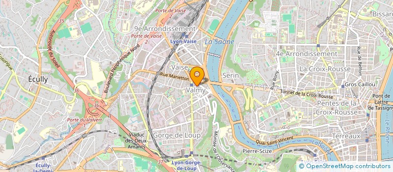 localisation de l'entreprise CENTRE AMBULANCIER DE VAISE à LYON