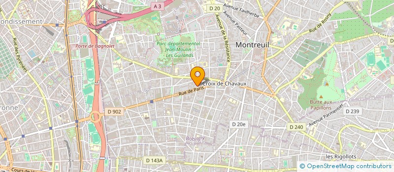 localisation de l'entreprise CENTRE AMBULANCIER PYRENEES à MONTREUIL
