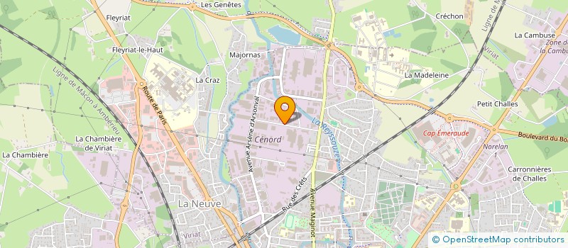 localisation de l'entreprise CENTRE AMBULANCIER SARL à BOURG-EN-BRESSE