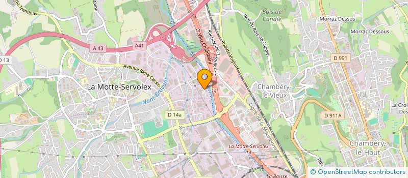 localisation de l'entreprise CENTRE AMBULANCIER SAVOYARD à LA MOTTE-SERVOLEX