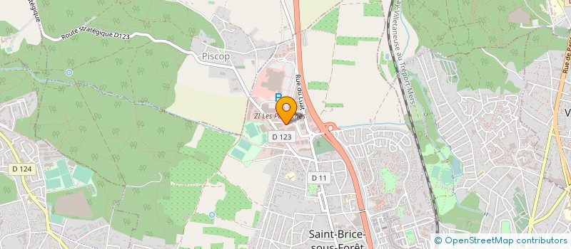 localisation de l'entreprise CENTRE AMELIORATION CONFORT HABITAT à SAINT-BRICE-SOUS-FORET