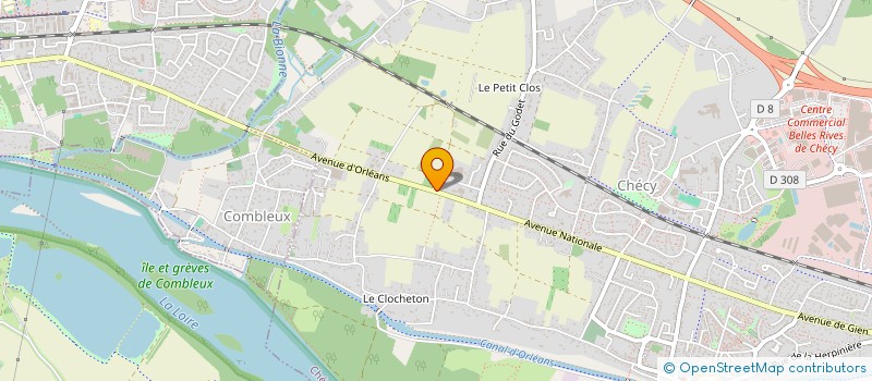 localisation de l'entreprise CENTRE AMELIORATION HABITAT  CHECY