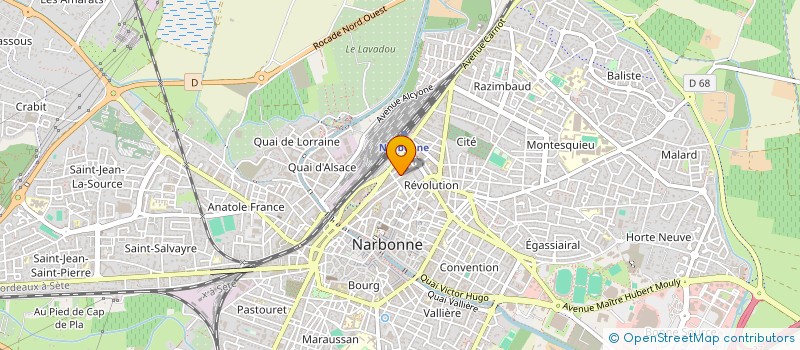 localisation de l'entreprise CENTRE AMINCISSEMENT LA NAIADE à NARBONNE
