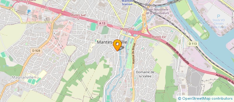 localisation de l'entreprise CENTRE ANIMAT MUNIC ENFANCE JEUNESSE  MANTES-LA-VILLE