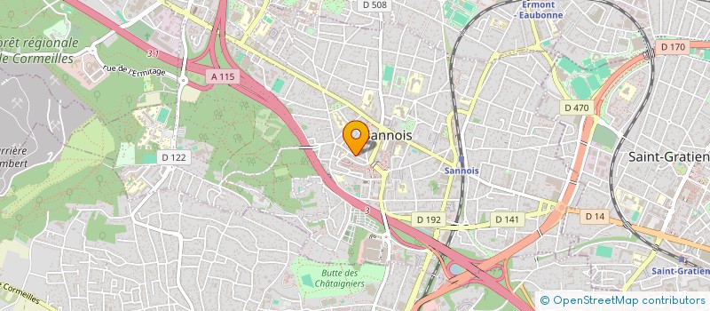 localisation de l'entreprise CENTRE ANIMATION ANDRE PHILIP  SANNOIS