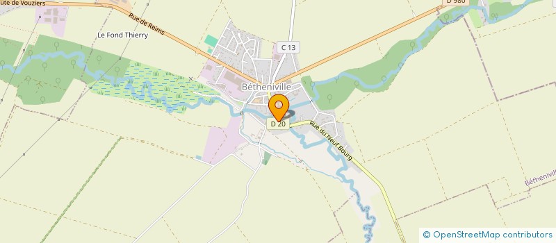 localisation de l'entreprise CENTRE ANIMATION BEINE NAUROY  BEINE-NAUROY