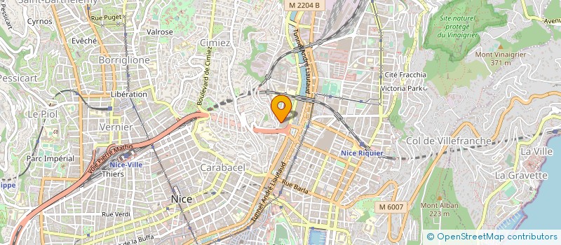 localisation de l'entreprise CENTRE ANIMATION CULTURE LOISIRS  NICE