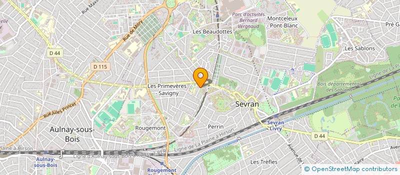 localisation de l'entreprise CENTRE ANIMATION ET LOISIRS à SEVRAN