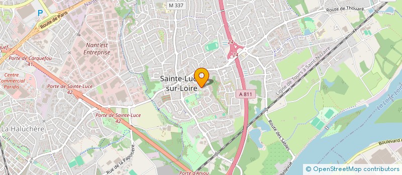 localisation de l'entreprise CENTRE ANIMATION ET LOISIRS VAL DE LOIRE à SAINTE-LUCE-SUR-LOIRE