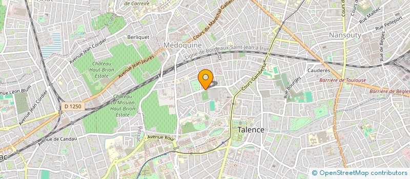localisation de l'entreprise CENTRE ANIMATION JEUNESSE à TALENCE