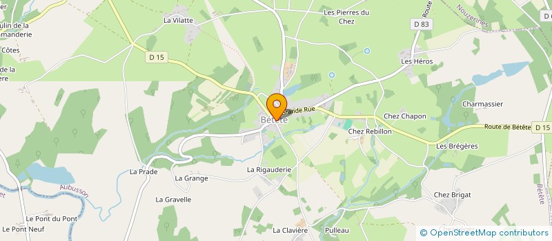 localisation de l'entreprise CENTRE ANIMATION JEUNESSE à BETETE