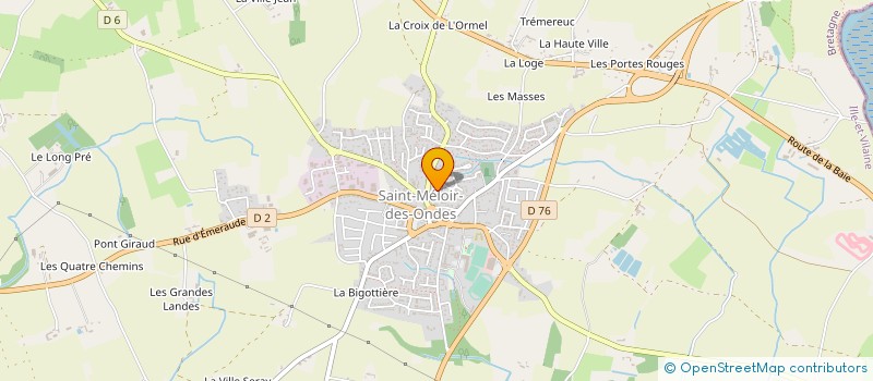 localisation de l'entreprise CENTRE ANIMATION LOISIRS LA VALLEE VERTE  SAINT-MELOIR-DES-ONDES