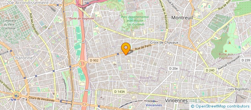 localisation de l'entreprise CENTRE ANIMATION RECHERCHE EMPLOI FORMAT à MONTREUIL