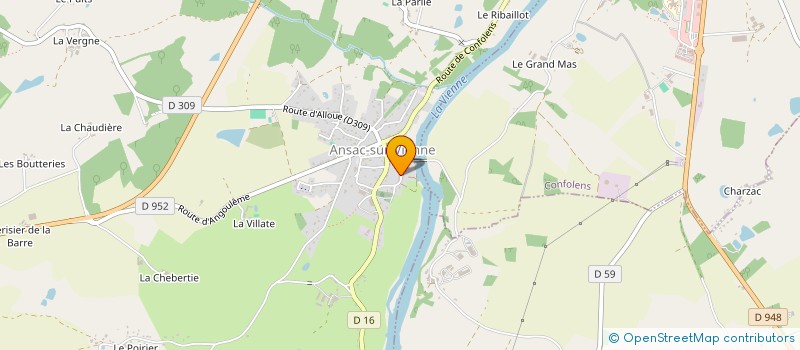 localisation de l'entreprise CENTRE ANIMATION RIVIERES CONFOLENTAISE à CONFOLENS