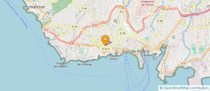 localisation de l'entreprise CENTRE ANTILLAIS DE DEVELOPPEMENT ET D'ORGANISATION DU SPORT  FORT-DE-FRANCE