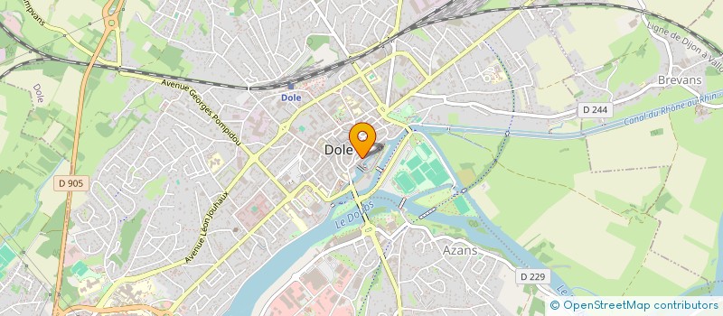 localisation de l'entreprise CENTRE APPLIQUE A LA RECHERCHE ET A L' INTERVENTION PSYCHOSOCIALE ET SYSTEMIQUE à DOLE