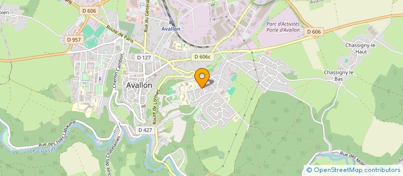 localisation de l'entreprise CENTRE AQUATIQUE AVALLONNAIS à AVALLON