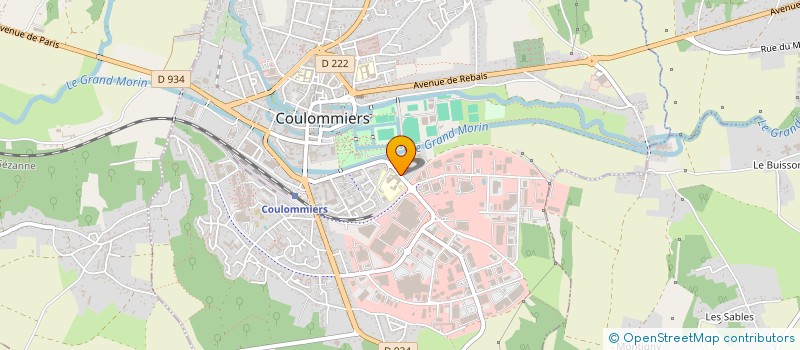 localisation de l'entreprise CENTRE AQUATIQUE CACPB  COULOMMIERS