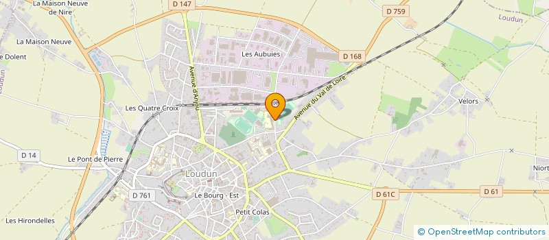 localisation de l'entreprise CENTRE AQUATIQUE DU LOUDUN  LOUDUN