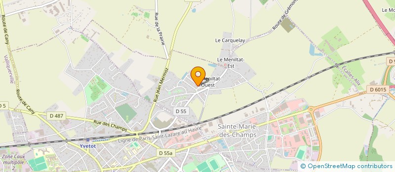 localisation de l'entreprise CENTRE AQUATIQUE E'CAUX BULLES  SAINTE-MARIE-DES-CHAMPS